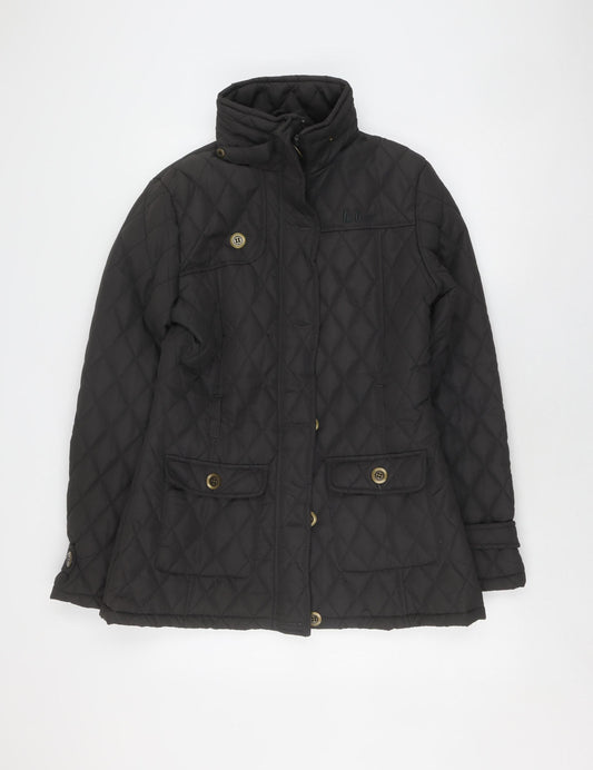Lee Cooper Women's Black Quilted Jacket Size 14