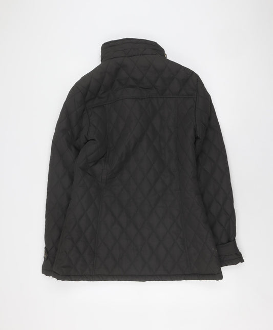 Lee Cooper Women's Black Quilted Jacket Size 14