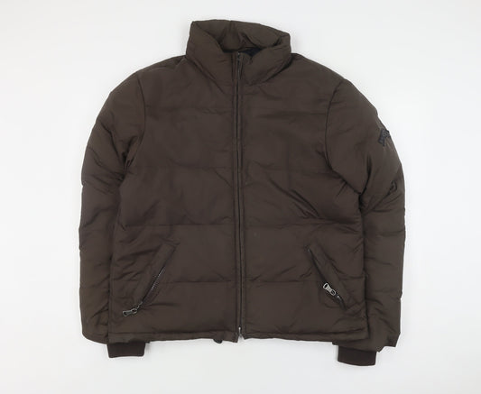 Calvin Klein Women's Brown Puffer Jacket L
