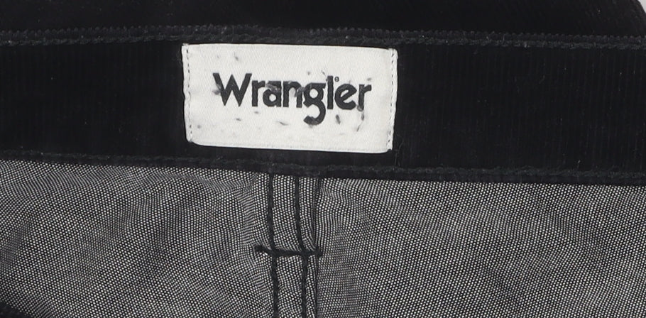 Wrangler Unisex Black Corduroy Trousers L