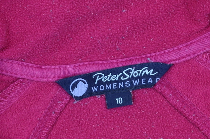 Peter Storm Women's Pink Fleece Sweatshirt Size 10