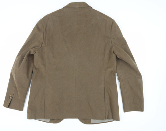 Massimo Dutti Men's Brown Blazer, Size 48, Formal
