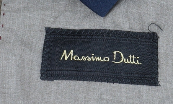Massimo Dutti Men's Brown Blazer, Size 48, Formal