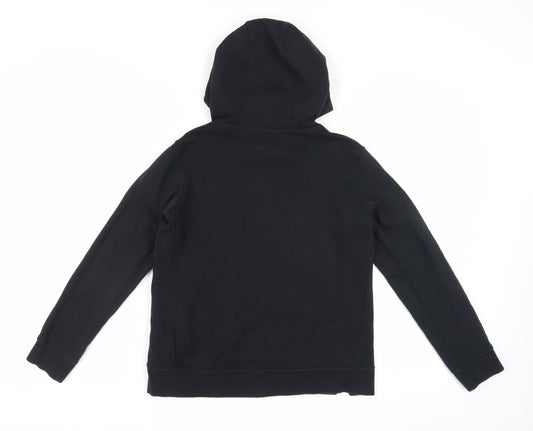 Nike Girls Black Graphic Print Hoodie XL
