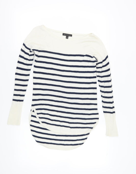 Banana Republic Women's Multicoloured XS Striped Pullover Jumper