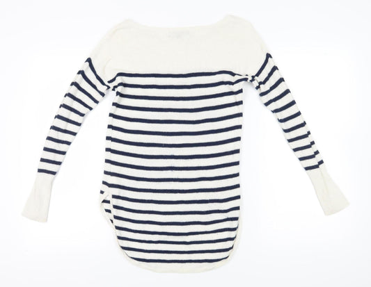 Banana Republic Women's Multicoloured XS Striped Pullover Jumper