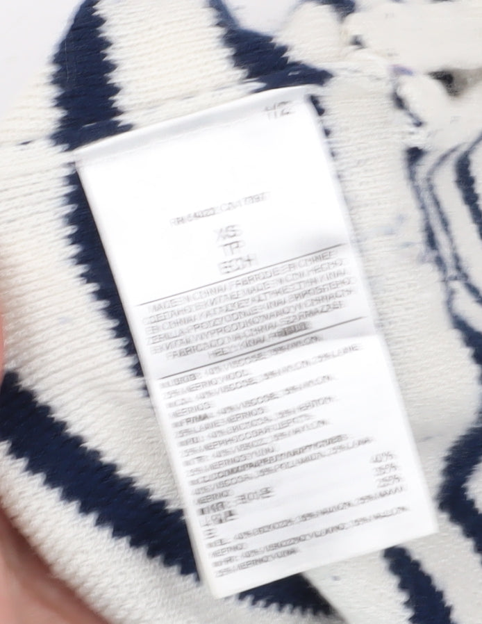 Banana Republic Women's Multicoloured XS Striped Pullover Jumper