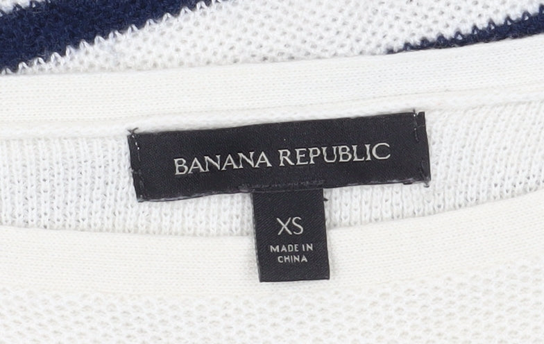 Banana Republic Women's Multicoloured XS Striped Pullover Jumper
