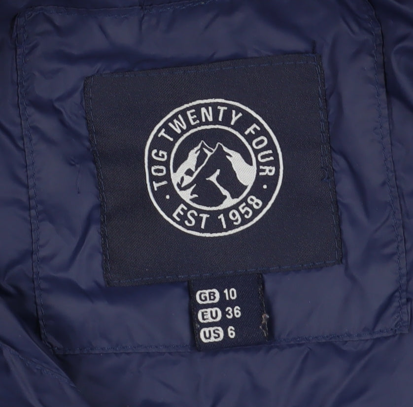 Tog Twenty Four Women's Blue Puffer Jacket Size 10