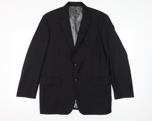 Austin Reed Men's Black Blazer, Size 44R, Wool, Classic Fit