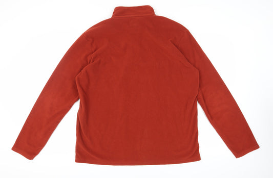 Mountain Warehouse Men's Red XL 1/4 Zip Fleece Pullover