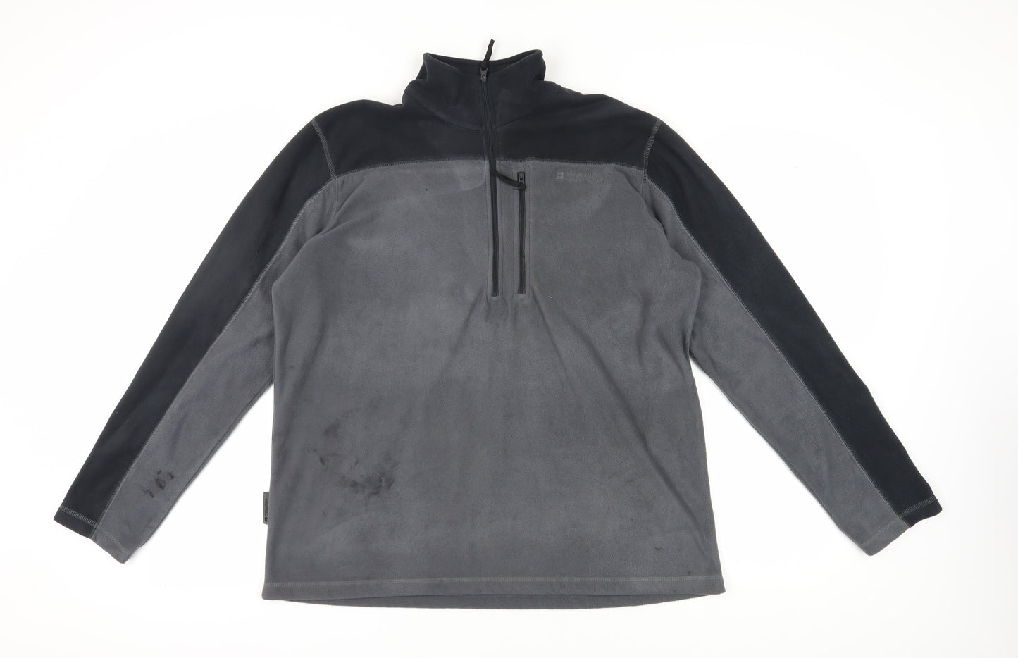 Mountain Warehouse Men's Grey Fleece 1/2 Zip Sweatshirt L
