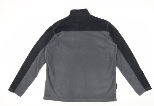 Mountain Warehouse Men's Grey Fleece 1/2 Zip Sweatshirt L