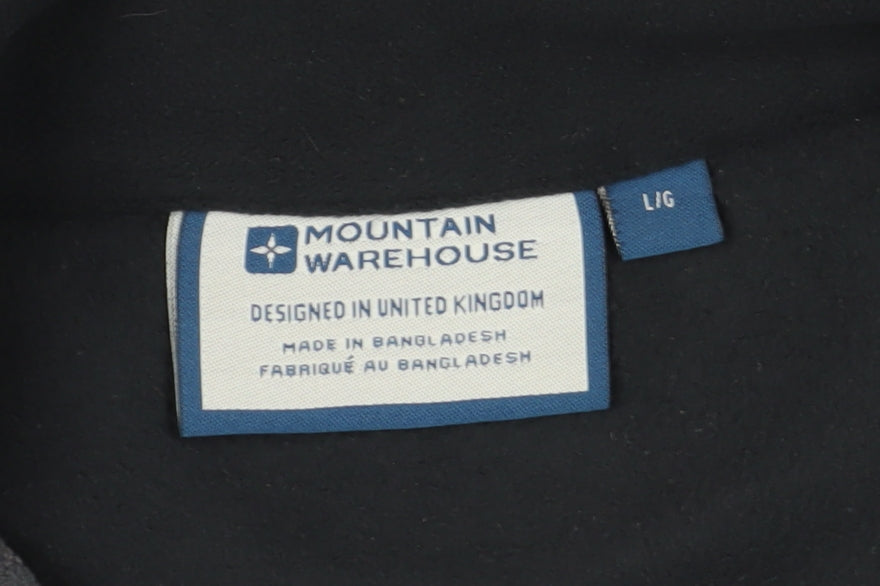 Mountain Warehouse Men's Grey Fleece 1/2 Zip Sweatshirt L