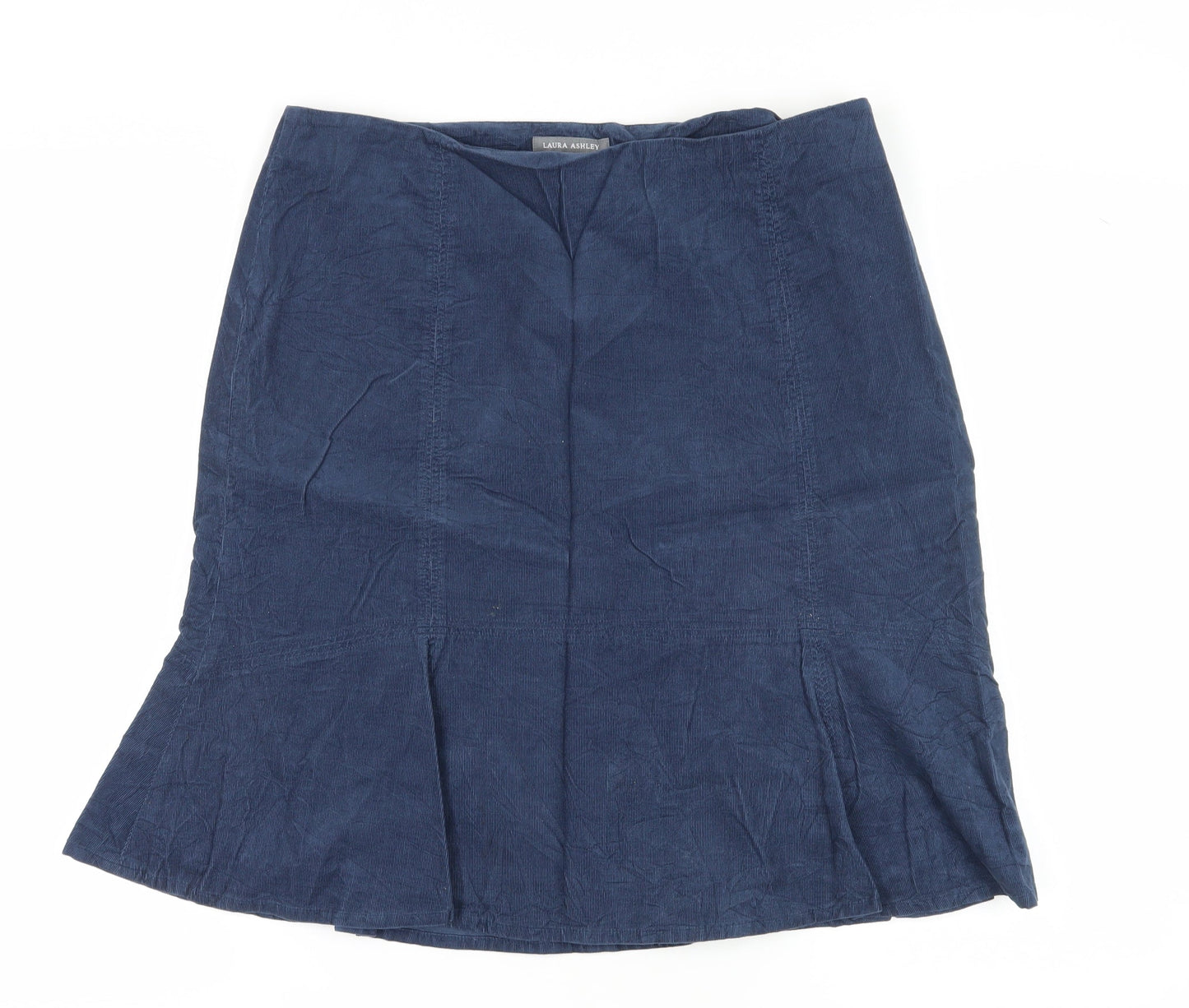 Laura Ashley Women's Blue Cotton Skirt Size 16