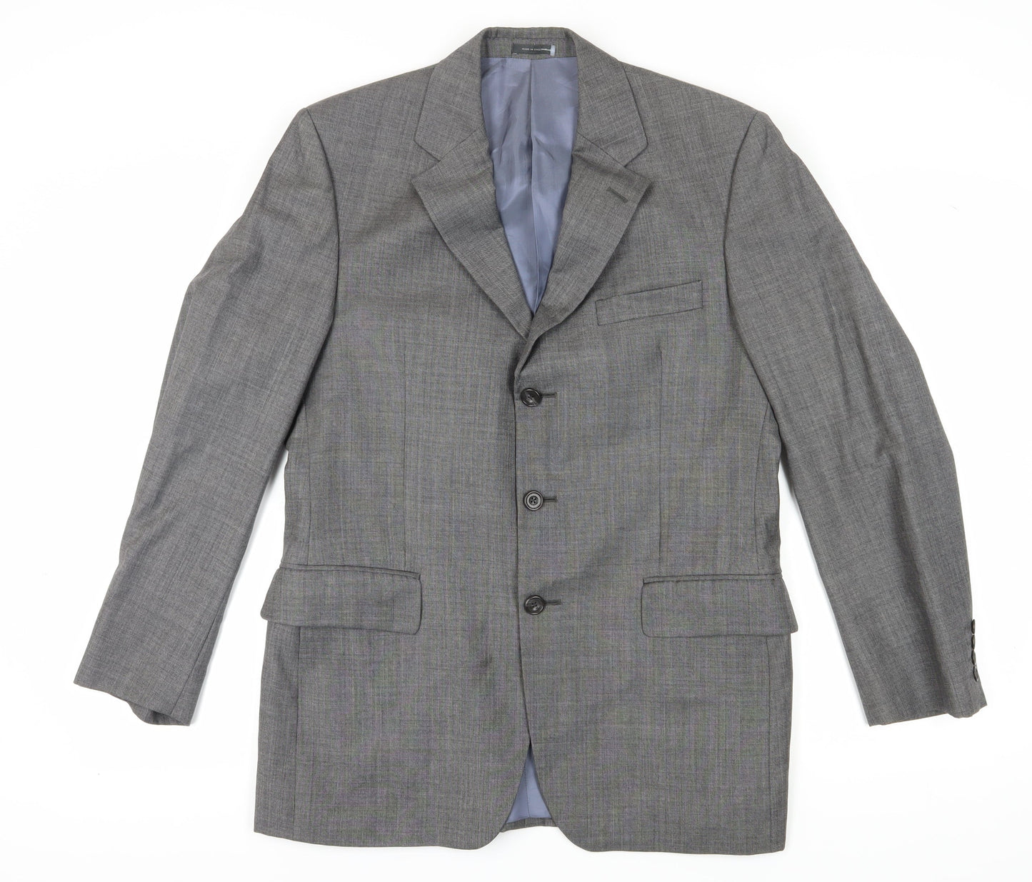 Austin Reed Men's Grey Wool Suit Jacket 40 Regular