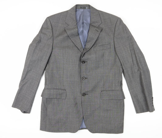 Austin Reed Men's Grey Wool Suit Jacket 40 Regular