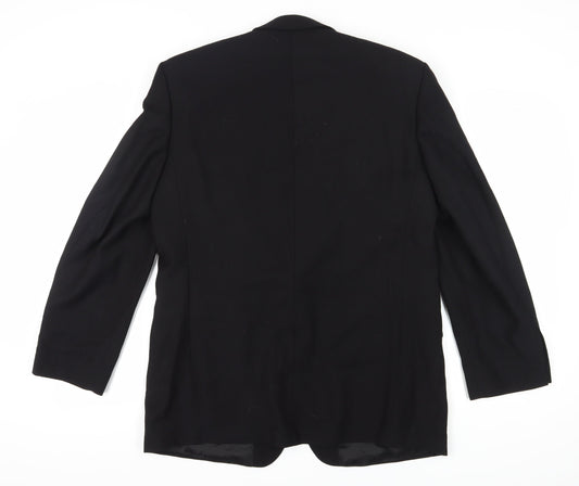 Pierre Cardin Men's Black Classic Blazer, Size 42R