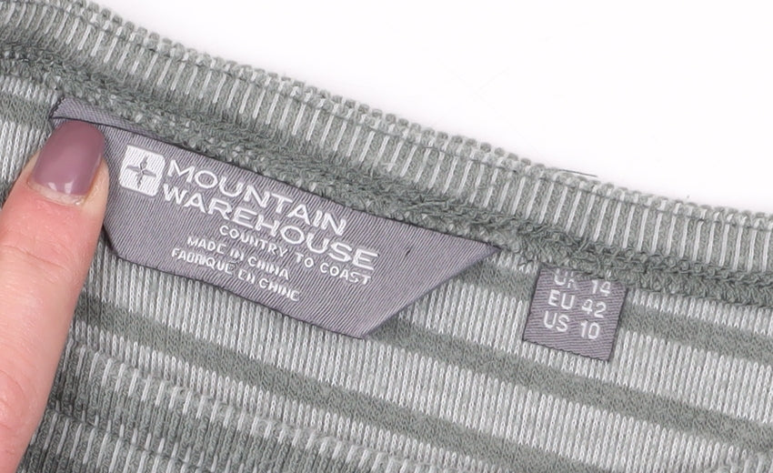 Mountain Warehouse Women’s Grey Striped Tunic Sweatshirt