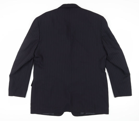 Pierre Cardin Men's Black Wool Blazer 44R