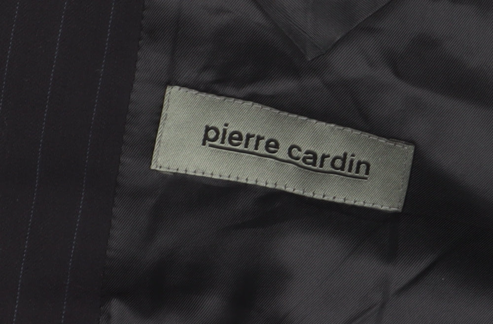 Pierre Cardin Men's Black Wool Blazer 44R