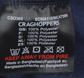 Craghoppers Women's Blue Fleece Jacket UK 12