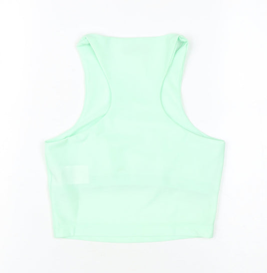 Adidas Women's Green Cropped Tank Top Size 8