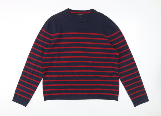 Banana Republic Blue Striped Pullover Jumper L Unisex