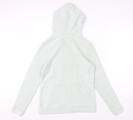 Animal Womens Green Knit Cotton Hoodie, Size 10