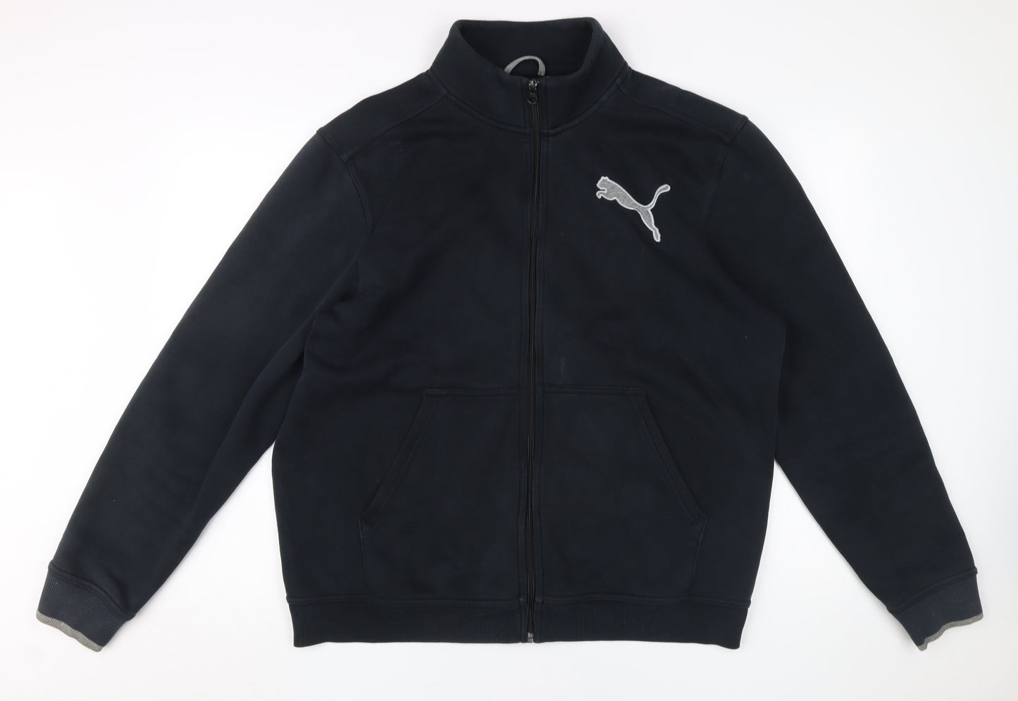 Puma Men's Black Full Zip Sweatshirt L Logo