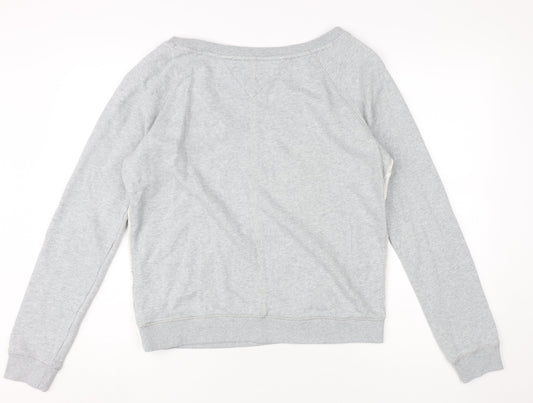 Hilfiger Denim Women's Grey Lace Pullover Sweatshirt L