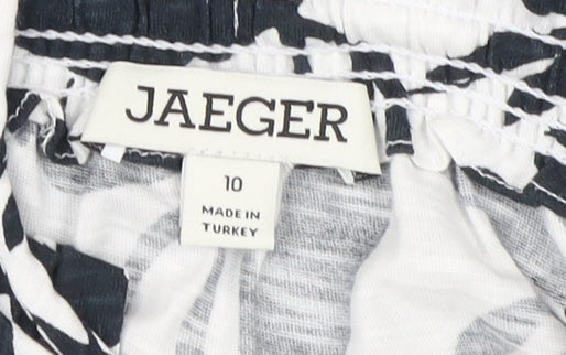 Jaeger Women's White Floral Blouse, Size 10, New