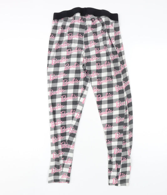 Barbie Women's Black Check Pyjama Pants M