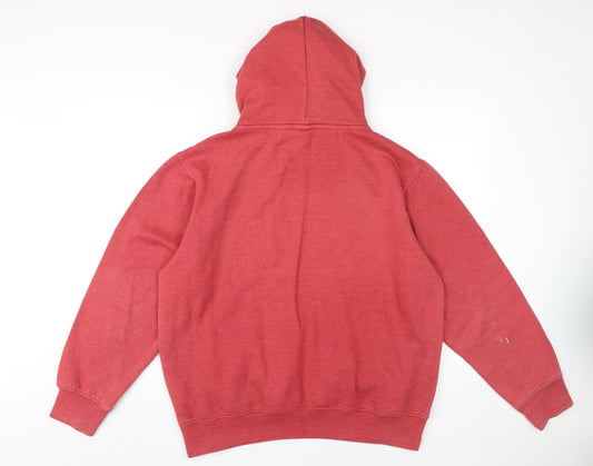 TOG 24 Men's Red Pullover Hoodie, L, Cotton Blend