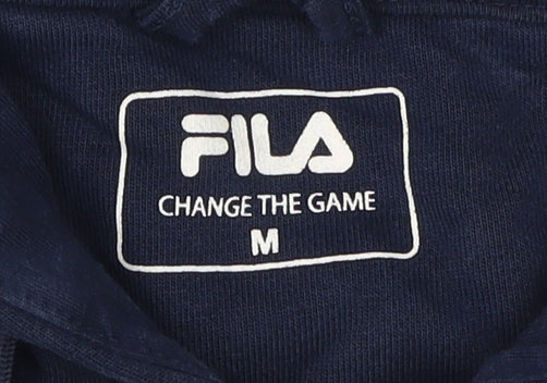 Fila Men's Blue Full Zip Hoodie M, Regular Fit