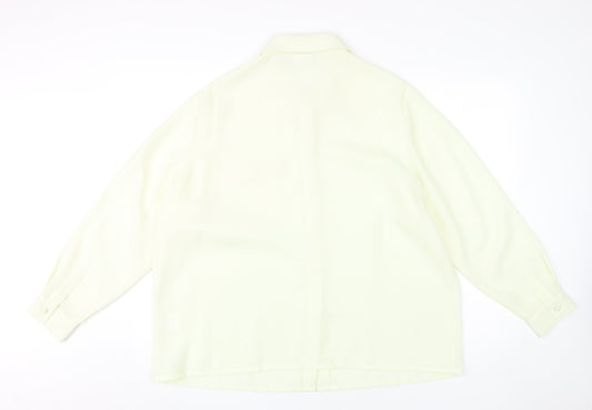 Eastex Women's Ivory Button-Up Shirt, Size 20, Classic Fit