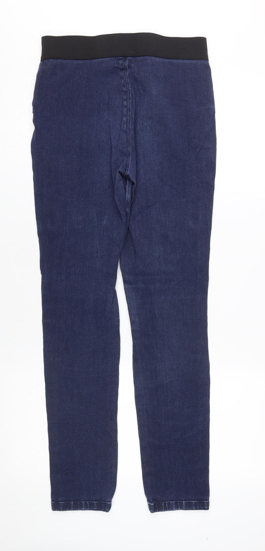 Reiss Women's Blue Skinny Jeans Size 10 Elastic Waist