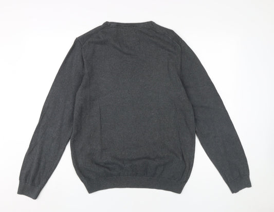 s.Oliver Men's Grey Medium Pullover Jumper