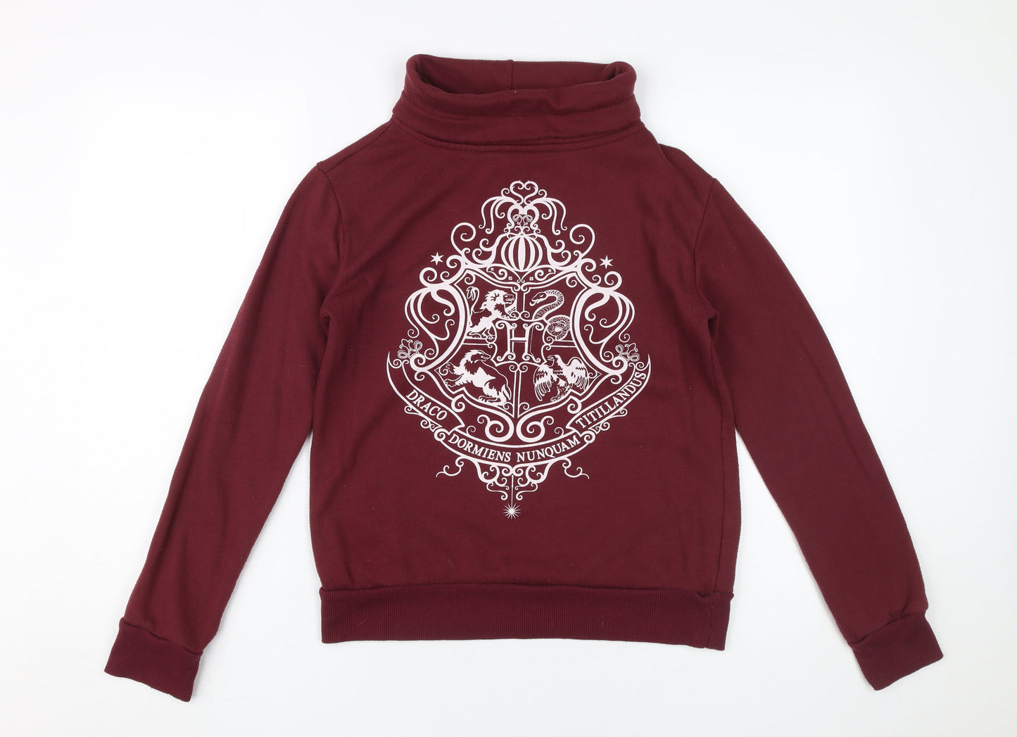 Harry Potter Women's Burgundy Sweatshirt Size 8
