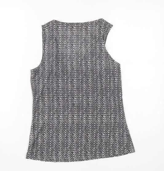 Womens UK Size 8 White Stuff Grey Linen Tank