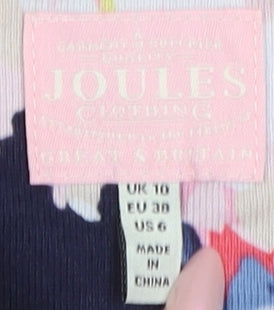 Joules Women's Multicoloured Floral Shift Dress Size 10