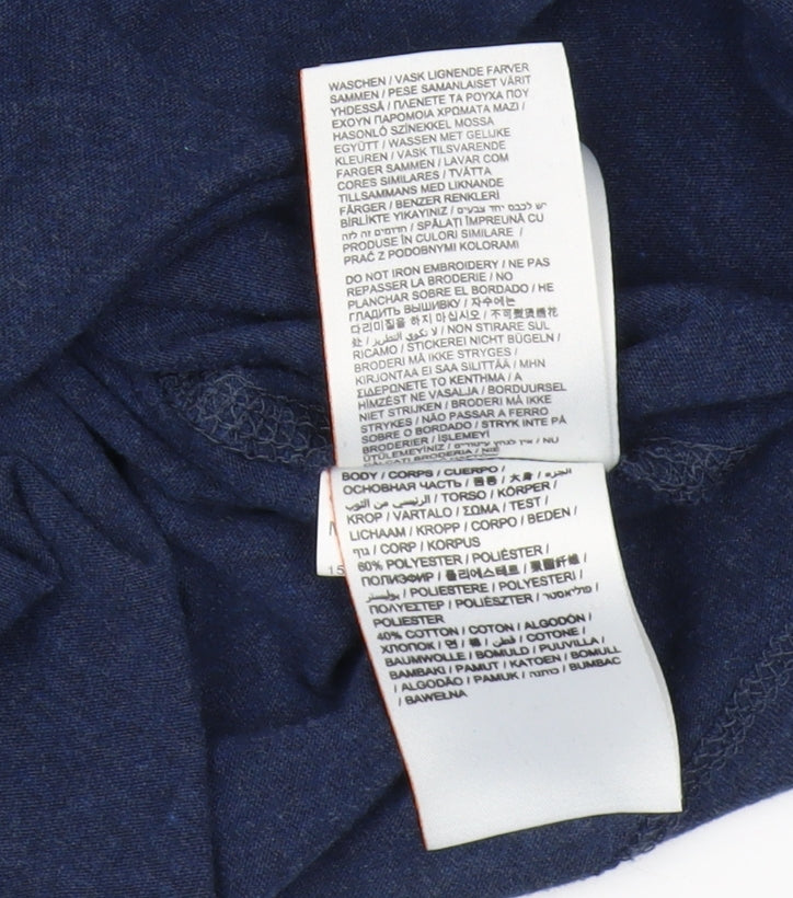 Superdry Women's Blue T-Shirt Size 8 Regular Fit