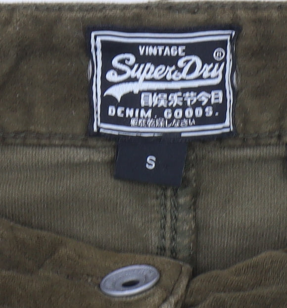 Superdry Women's Green A-Line Corduroy Skirt - S