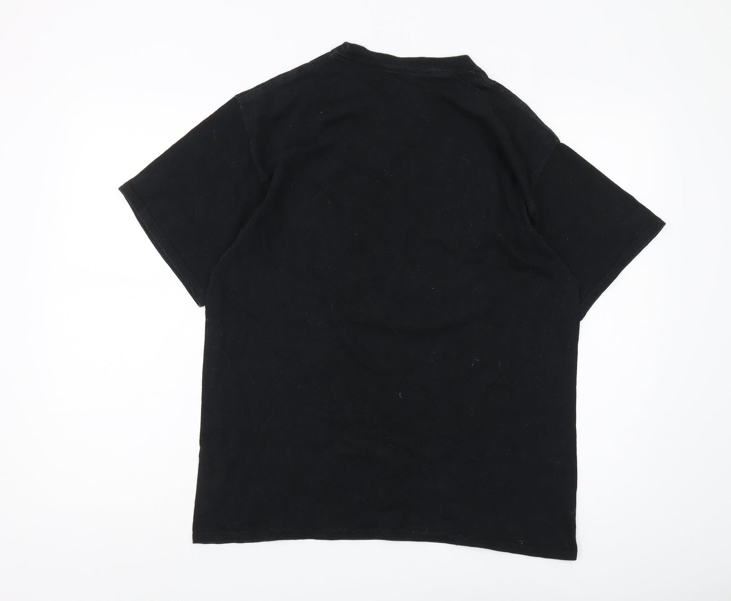 Champion Men's Black T-Shirt, Large, Short Sleeve
