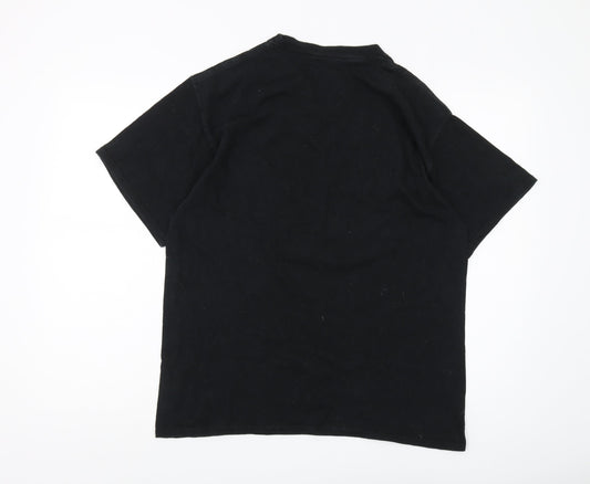 Champion Men's Black T-Shirt, Large, Short Sleeve
