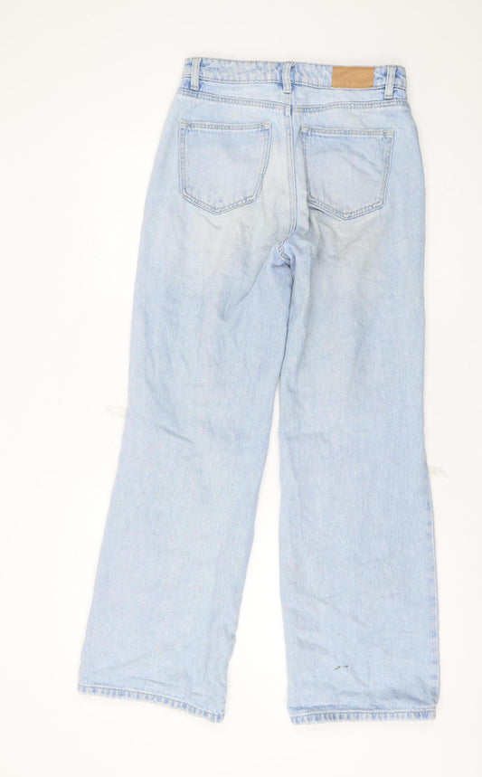 Stradivarius Women's Blue Straight Jeans Size M