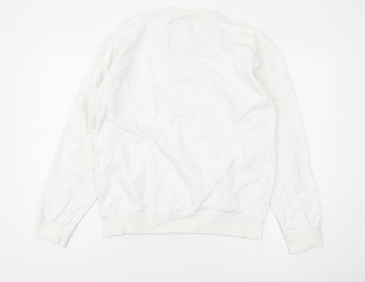 Champion Unisex White Pullover Sweatshirt M