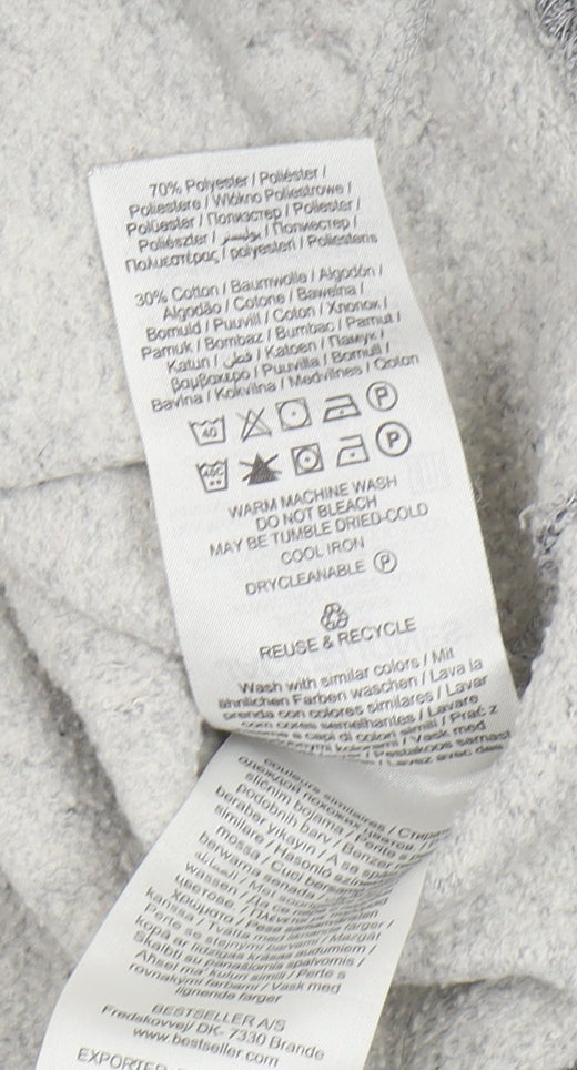 Jack & Jones Men's Grey Pullover Hoodie Size L