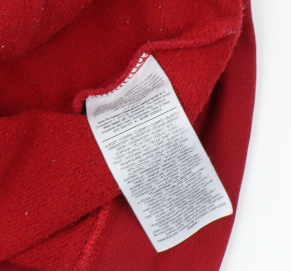 Jordan Men's Red Pullover Hoodie M - Logo Accents