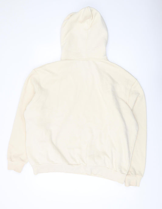 Ellesse Men's Beige M Pullover Hoodie, Fleece